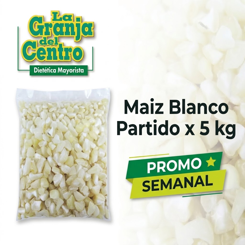 Ofertas y Promociones Maiz Blanco Partido  x 5 kg PROMO SEMANAL
